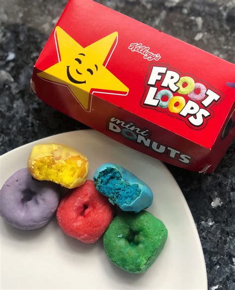 Review Kelloggs Froot Loops Mini Donuts Carls Jr And Hardees