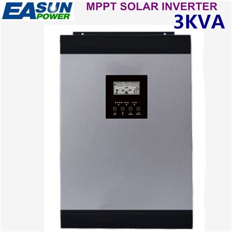 Easun Power 3kva Solar Inverter 2400w 24v 220v Hybrid Inverter Pure Sine Wave Built In Mppt