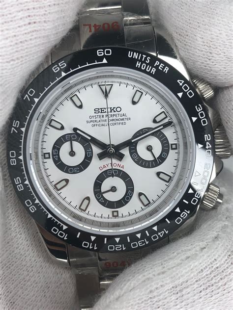 Custom Seiko Daytona Mod Panda Wristmodding