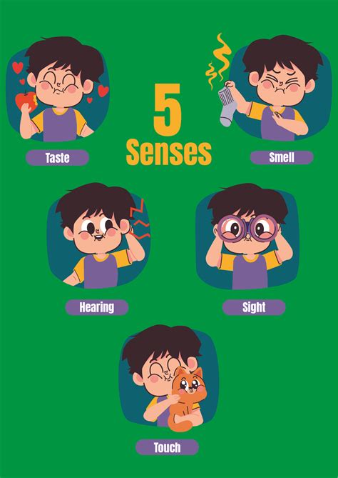 5 Senses Chart - Prisha The Explorer