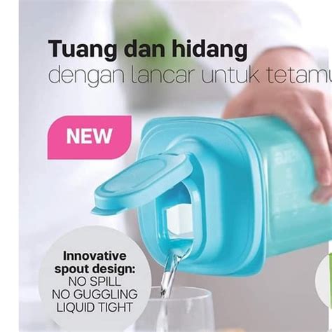 Tupperware Fridge Bottle 2L Botol Air Tumbler Eco Bottle Fridge Botol