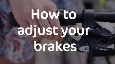 How To Adjust Your Bicycle Brakes Cycling Uk Youtube