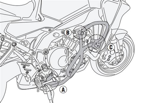 Defensas De Motor Tubular Tracer 9 21 22 Negro Totmoto