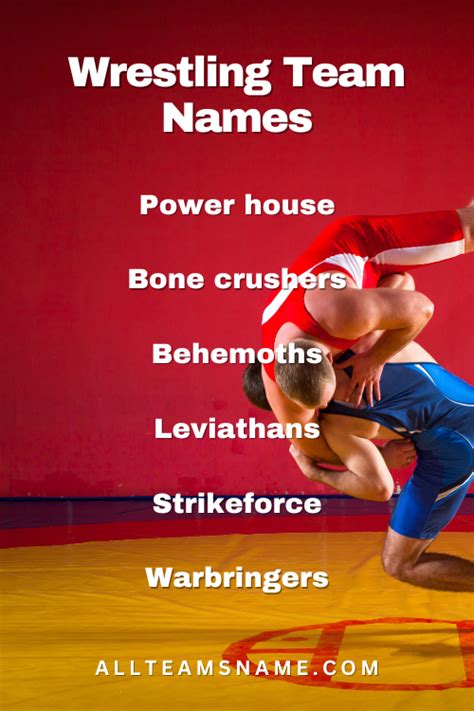 300+ Best Wrestling Team Names To Strike Fear In Opponents - All Teams Name