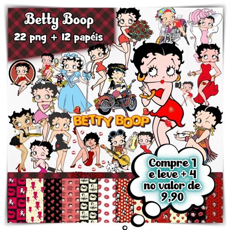 Kit Digital Betty Boop Elo7 Produtos Especiais