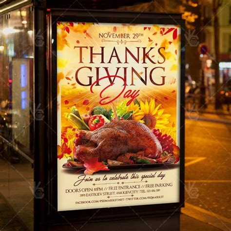 Download Thanksgiving Day Flyer - PSD Template | PSDmarket