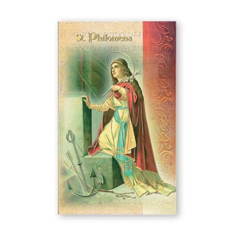 Saint Biography Folder St Philomena Reilly S Church Supply Gift