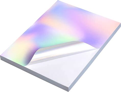 22 hojas holográficas de papel adhesivo para inyección de tinta