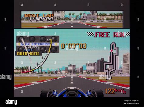 Ayrton Senna S Super Monaco GP 2 II Sega Genesis Mega Drive