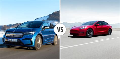 Skoda Enyaq Iv Vs Tesla Model Autovergleich Autogott At