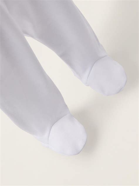 Pack De Quatre Bloomers Blancs Avec Pieds Pour Nouveau N Et B B