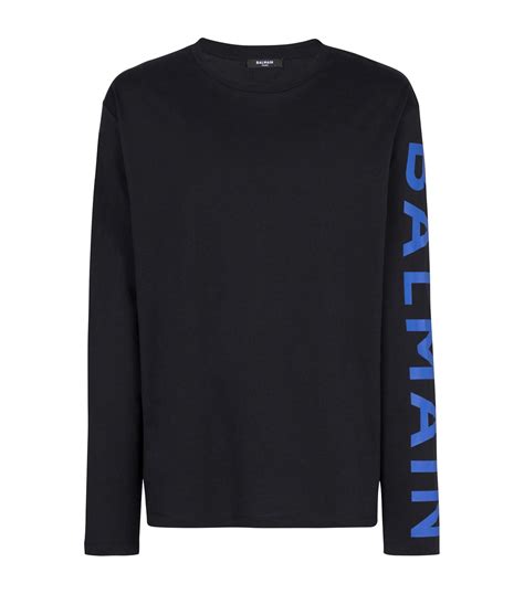 Balmain Long Sleeve T Shirts Harrods US