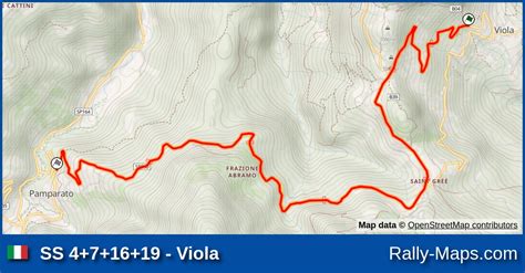 Ss Viola Stage Map Rally Di Limone Piemonte