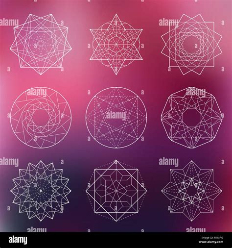 Sacred Geometry Set Stock Vector Image Art Alamy