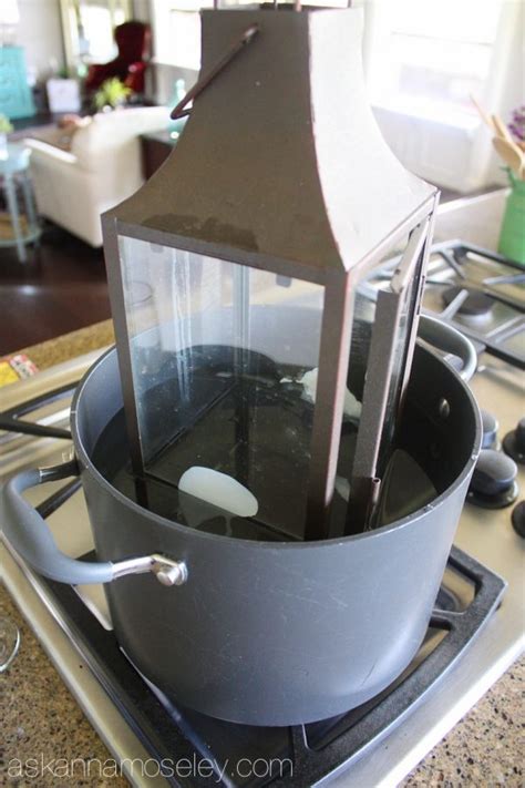 how to get wax off glass