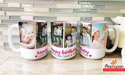 Personalized Mug With Photo Birthday Mug Happy Birthday - Etsy