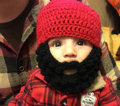 Baby Beard Hat. Baby Beard Beanie. Crochet Beard Hat. Beard - Etsy