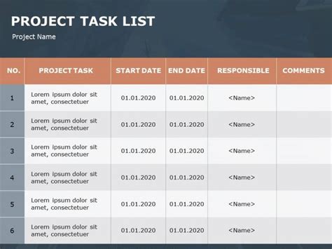 Project Task Tracker 1 PowerPoint Template | SlideUpLift