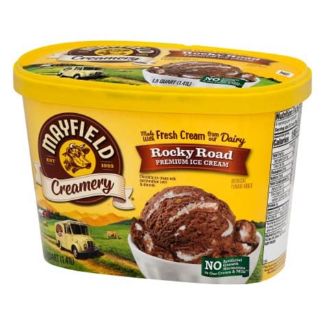 Mayfield Creamery Rocky Road Ice Cream Tub 1 5 Qt Kroger