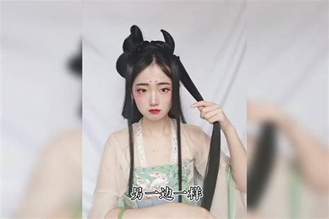 千变美人面 来看看月兔茶发型教程吧～学会了你也可以变汉服美人！！美人教程发型