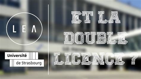 En quoi consiste la double licence LEA éco gestion YouTube