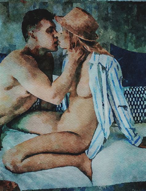 Digital Erotic Watercolor 35 Porn Pictures XXX Photos Sex Images