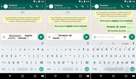 Whatsapp C Mo Poner El Texto En Negrita Y Otros Formatos