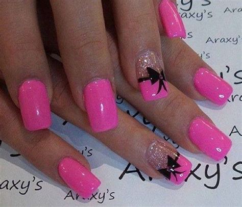 50 Cute Bow Nail Designs Art And Design Bow Nail Designs Pink