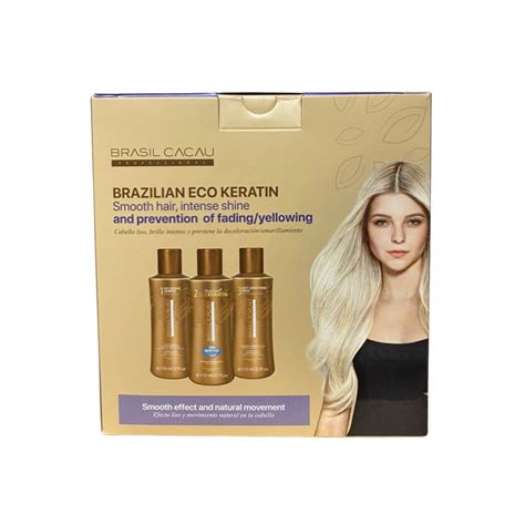 Kit De Alisado Brasile O Cadiveu Brasil Cacau Eco Keratin Ml