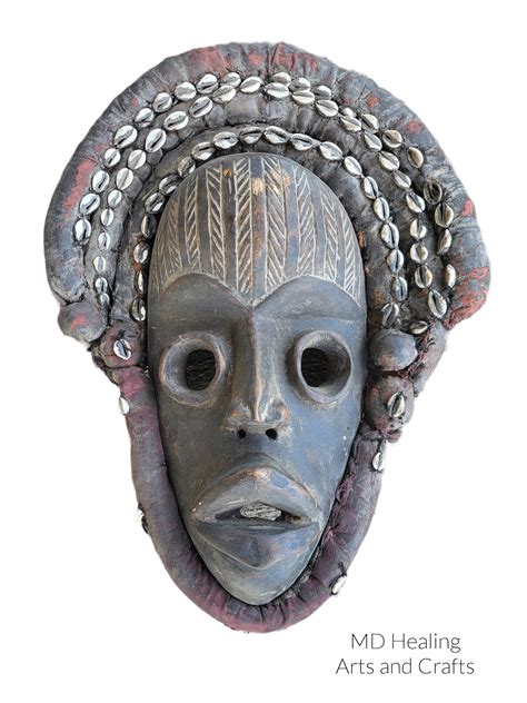 Dan Mask African Tribal Mask Museum Collection Home Decor Office Decor Ivory Coast Mask