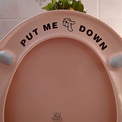 Hashtag Put The Seat Down Funny Toilet Seat Sticker Bathroom Stickers