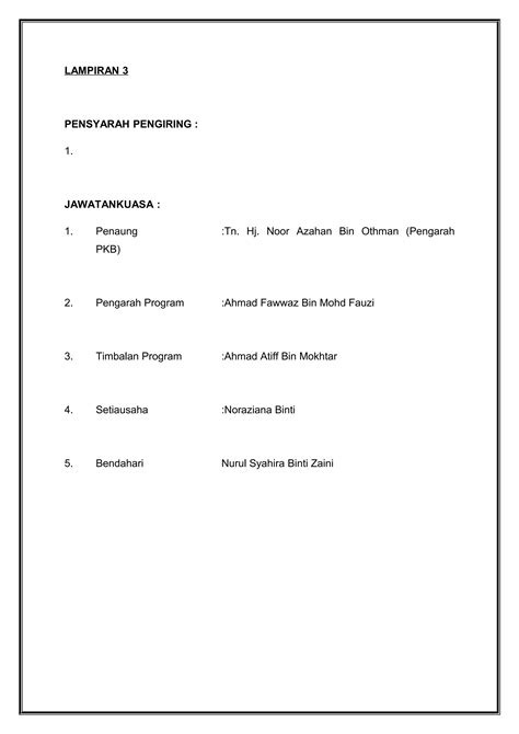 Contoh Kertas Kerja Pdf