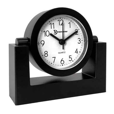 Buy Timekeeper Small Desktop Swivel Clock For Desk Battery Operated