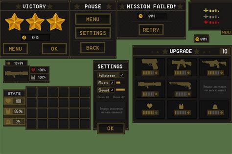 Free Tds Game Ui Pixel Art By Free Game Assets Gui Sprite Tilesets