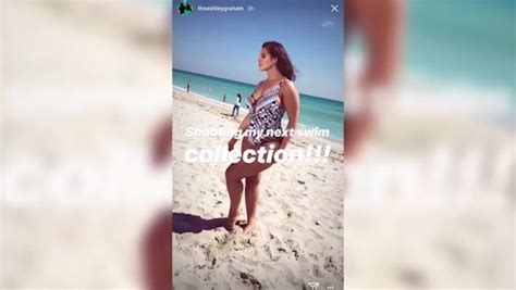Ashley Graham Showcases Incredible Bikini Body As She Works Her Angles On The Beach In Miami
