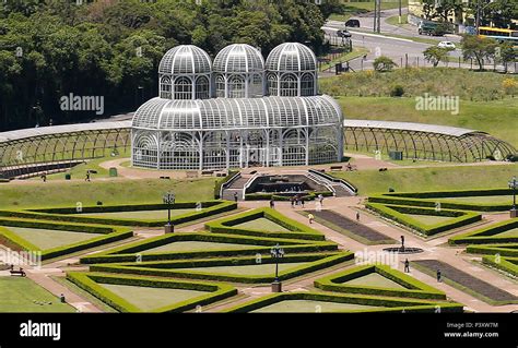 Vista A Rea Do Jardim Nico De Curitiba Um Dos Principais Pontos