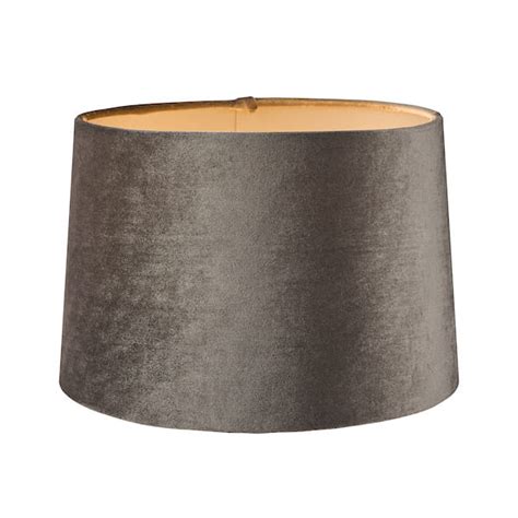 Laura Ashley Velvet Empire Drum Shade Szary 30 Cm 12 Cali Nowoczesne