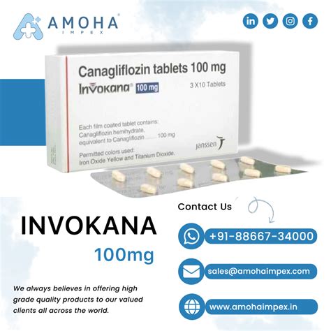 Invokana 100 Mg Tablets At Rs 590stripe Diabetes Drugs In Surat Id