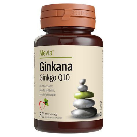 Ginkana Ginkgo Q10 30 Comprimate Alevia Farmacia Helena