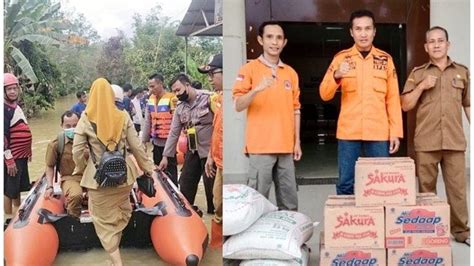 Bangun Dapur Umum Untuk Warga Terdampak Banjir Di Juai Kabupaten