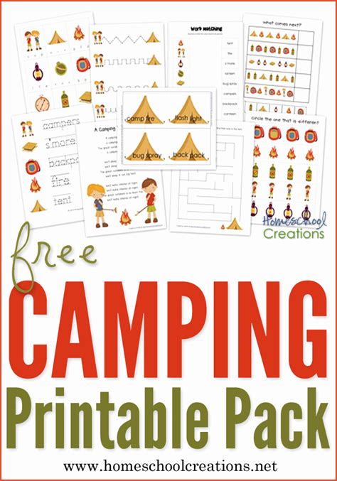 Camping Themed Worksheets Best Of Camping Preschool Pack Free Preschool Printables Simple