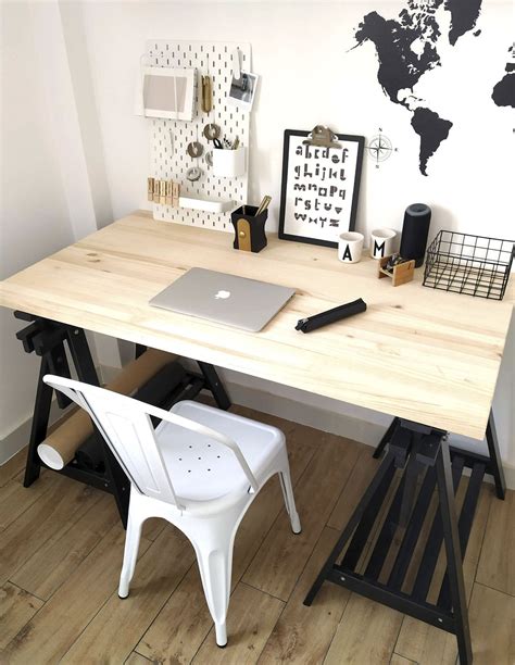 Mesa Escritorio De Madera Con Caballete Negro Inclinable ARCHI TEC