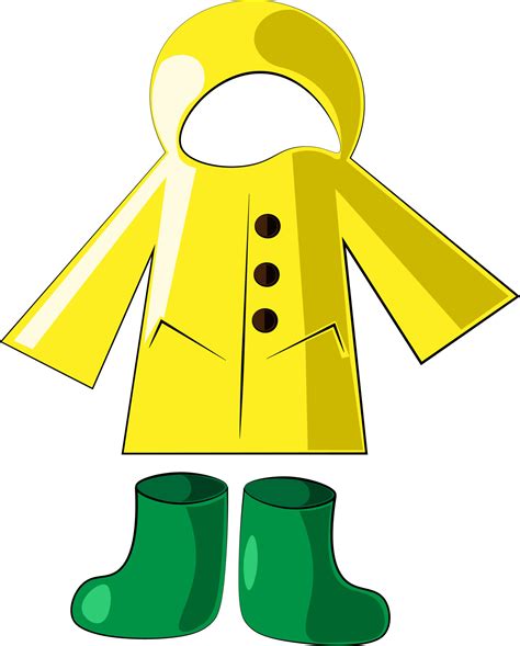 Single element Raincoat and Boot. Draw illustration in color 7507604 ...