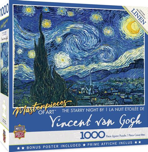 Vincent Van Gogh Starry Night 1000 Pieces Puzzle Building Blocks