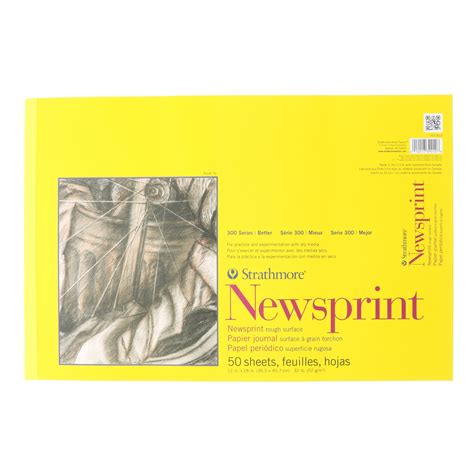 Strathmore X Rough Tape Bound Newsprint Pad Walmart