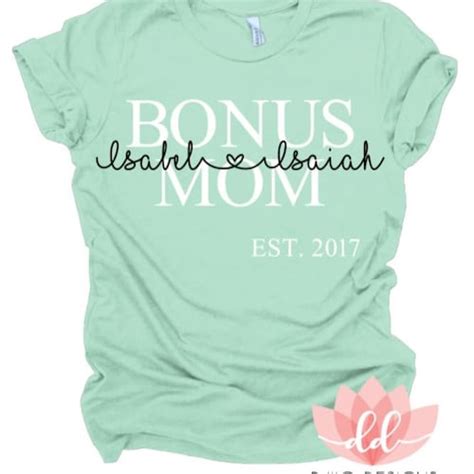 Bonus Mom Shirt Step Mom Shirts Mothers Day T Etsy