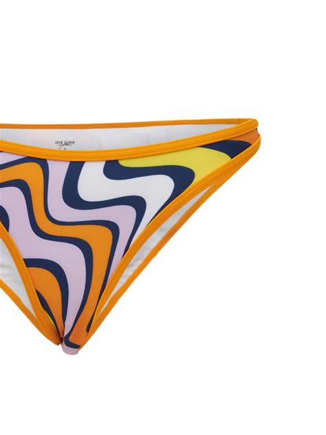 Adam Selman Sport French Cut Bikini Bottoms In Retro Swirl Modesens