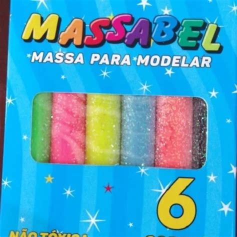 Massinha Com Glitter - 10 Massinha com Glitter 6 Cores Lembrancinha Festa | Elo7