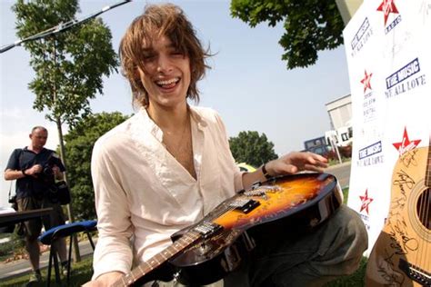 Paolo Nutini Signing Guitar Virgin Radio Editorial Stock Photo Stock