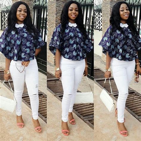 Ankara On White Pants Via Khemmyqueen Ankarastyles Ankara Styles